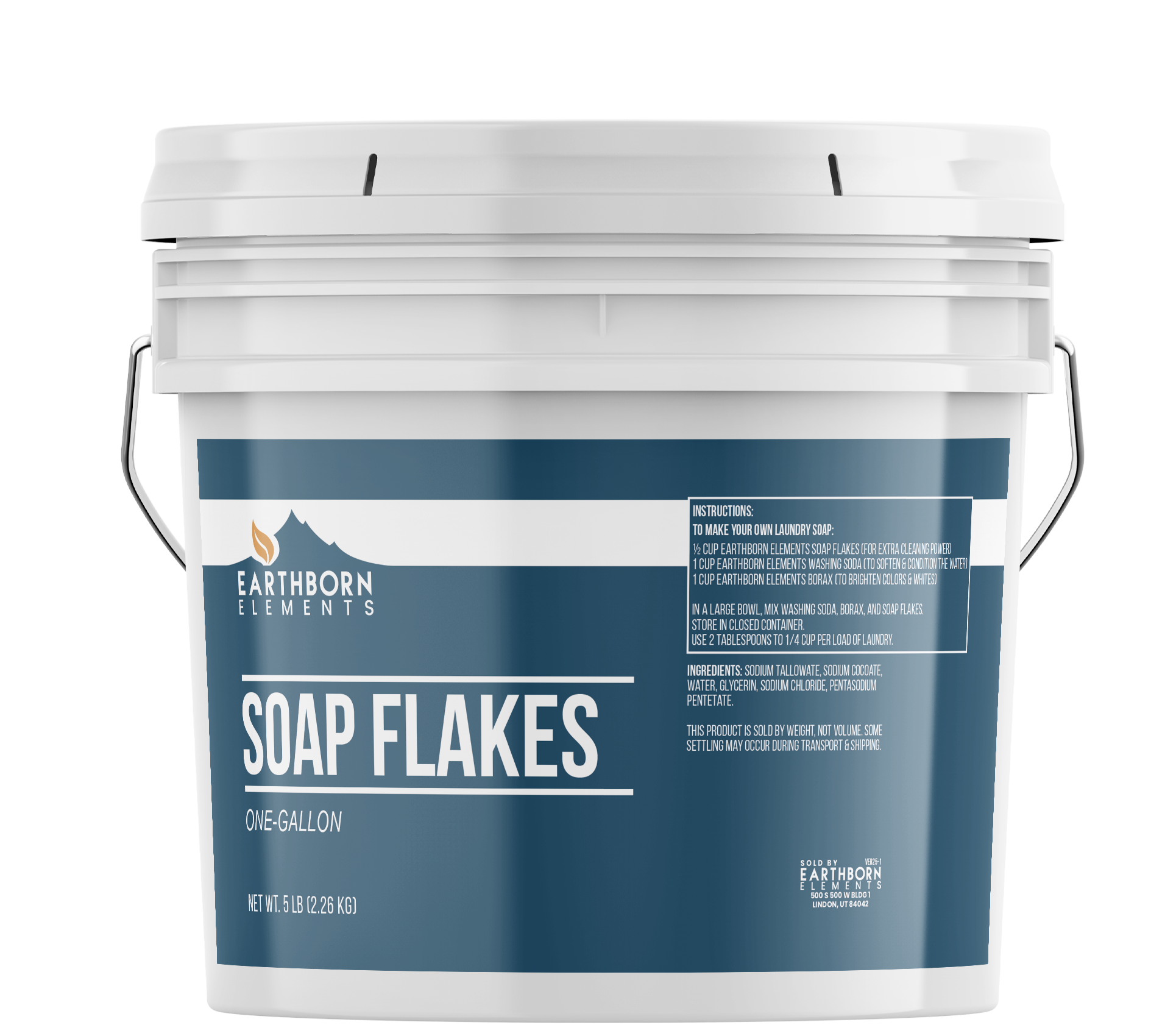 Earthborn Elements, Soap Flakes, 5 Lb
