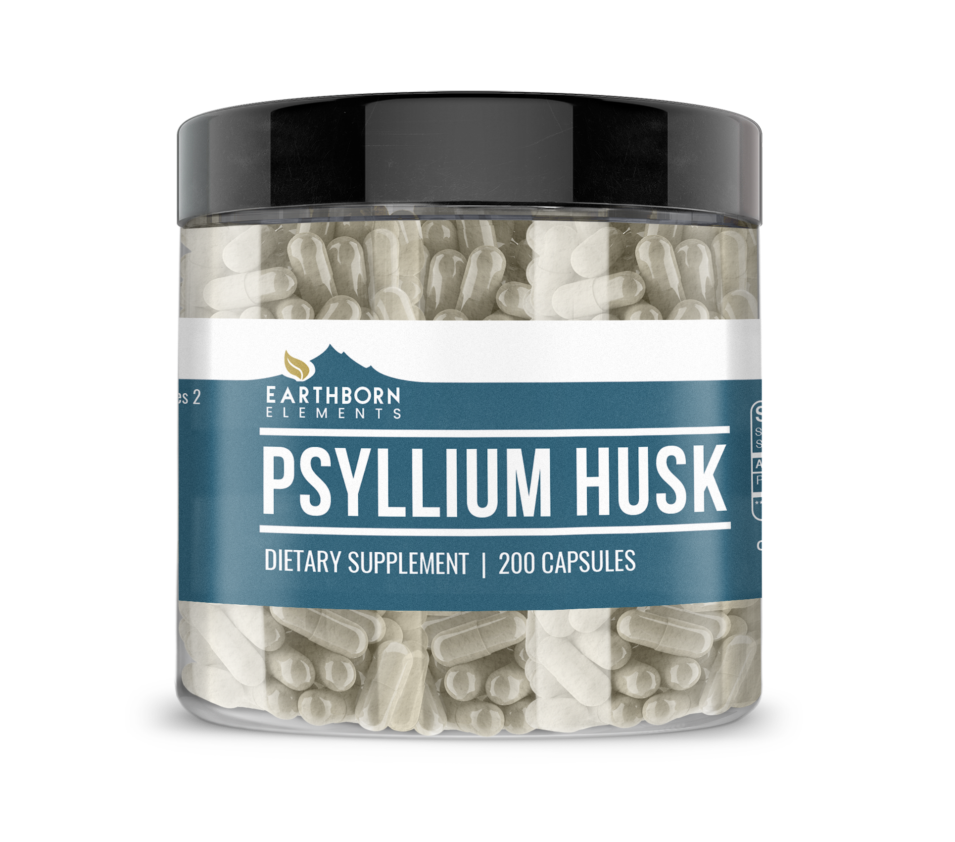 Earthborn Elements, Psyllium Husk, 200 Capsules