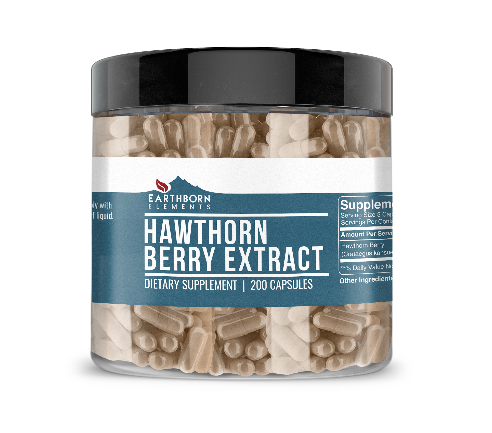 Earthborn Elements, Hawthorn Fruit Extract, 200 Capsules