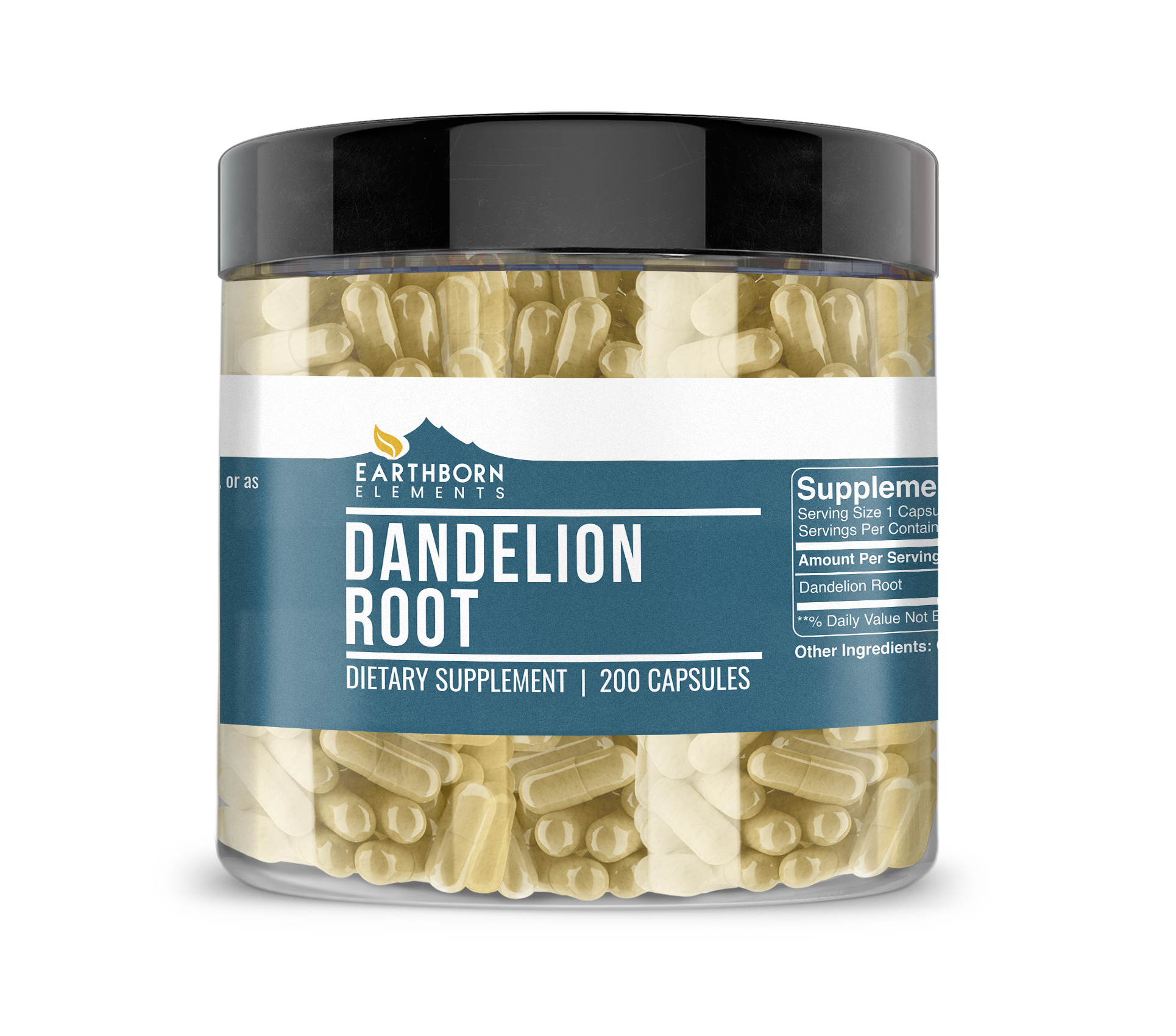Earthborn Elements, Dandelion Root, 200 Capsules