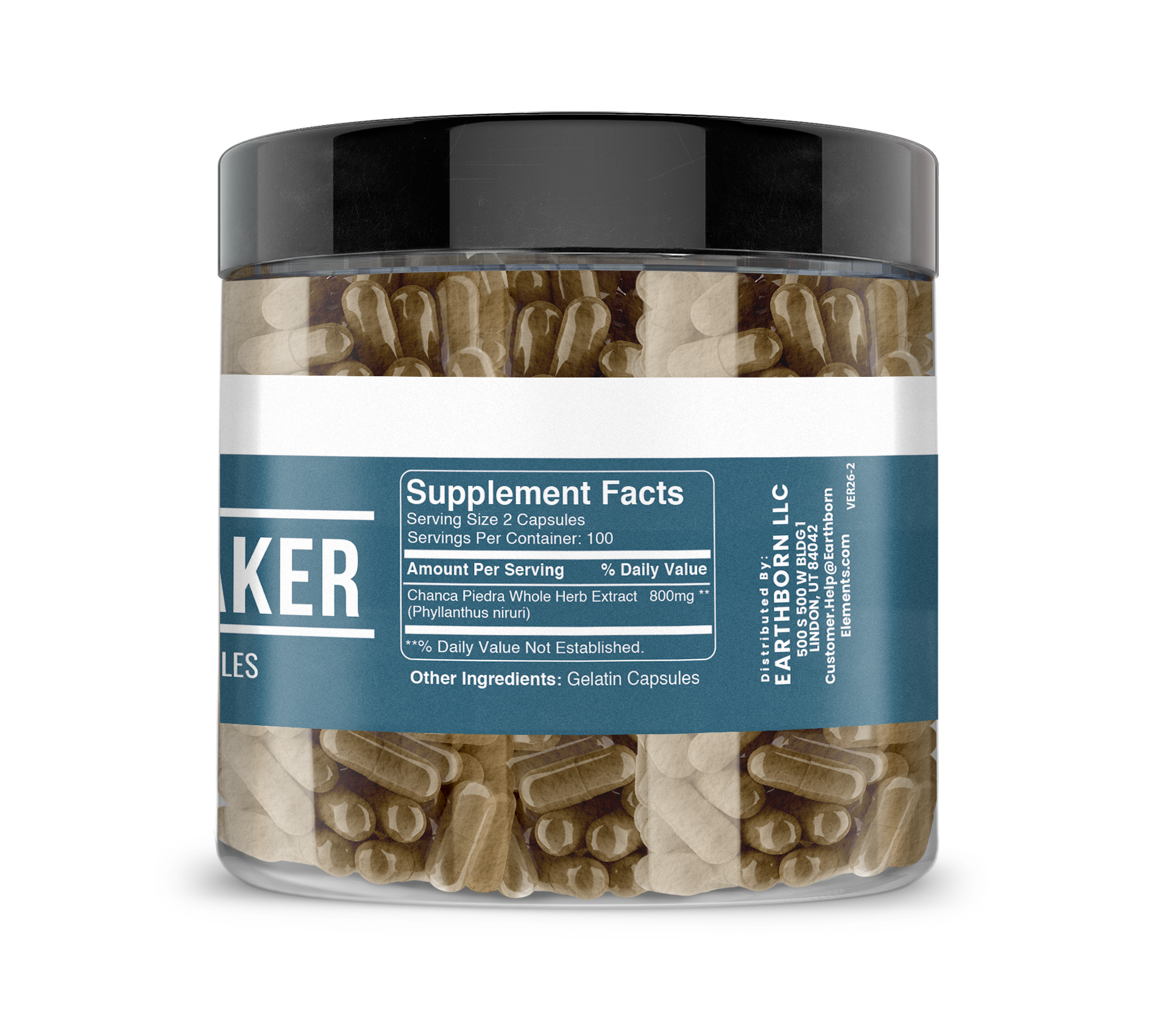 Earthborn Elements, Chanca Piedra, 200 Capsules - Image 2