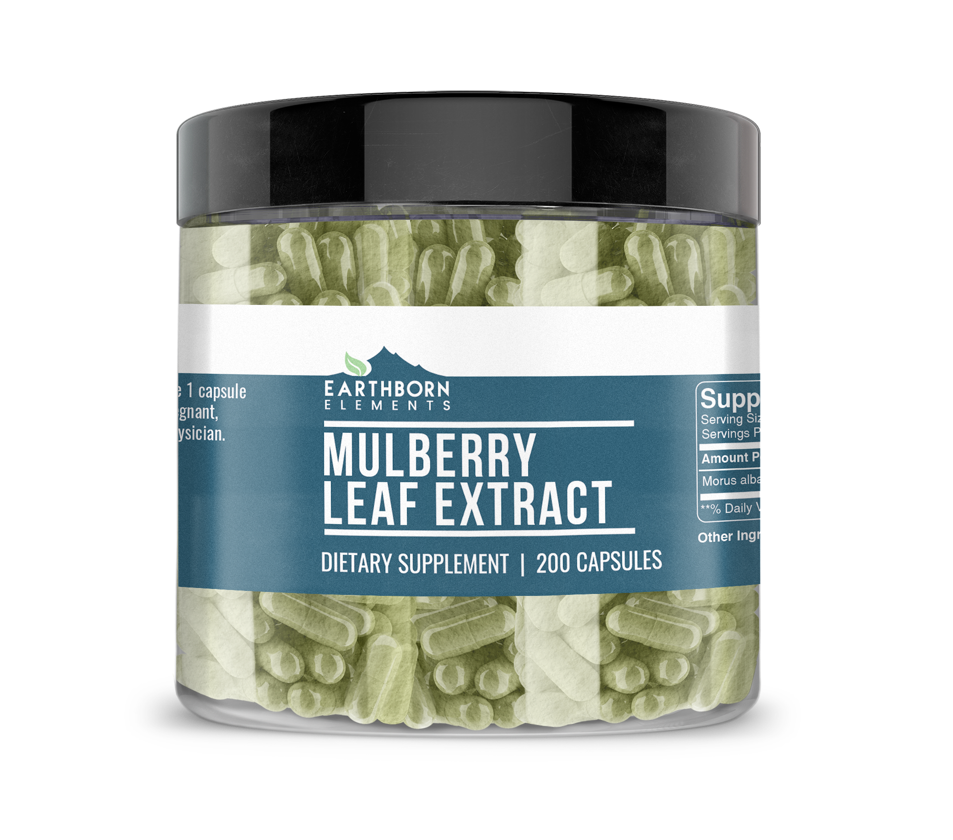 Earthborn Elements, White Mulberry, 200 Capsules