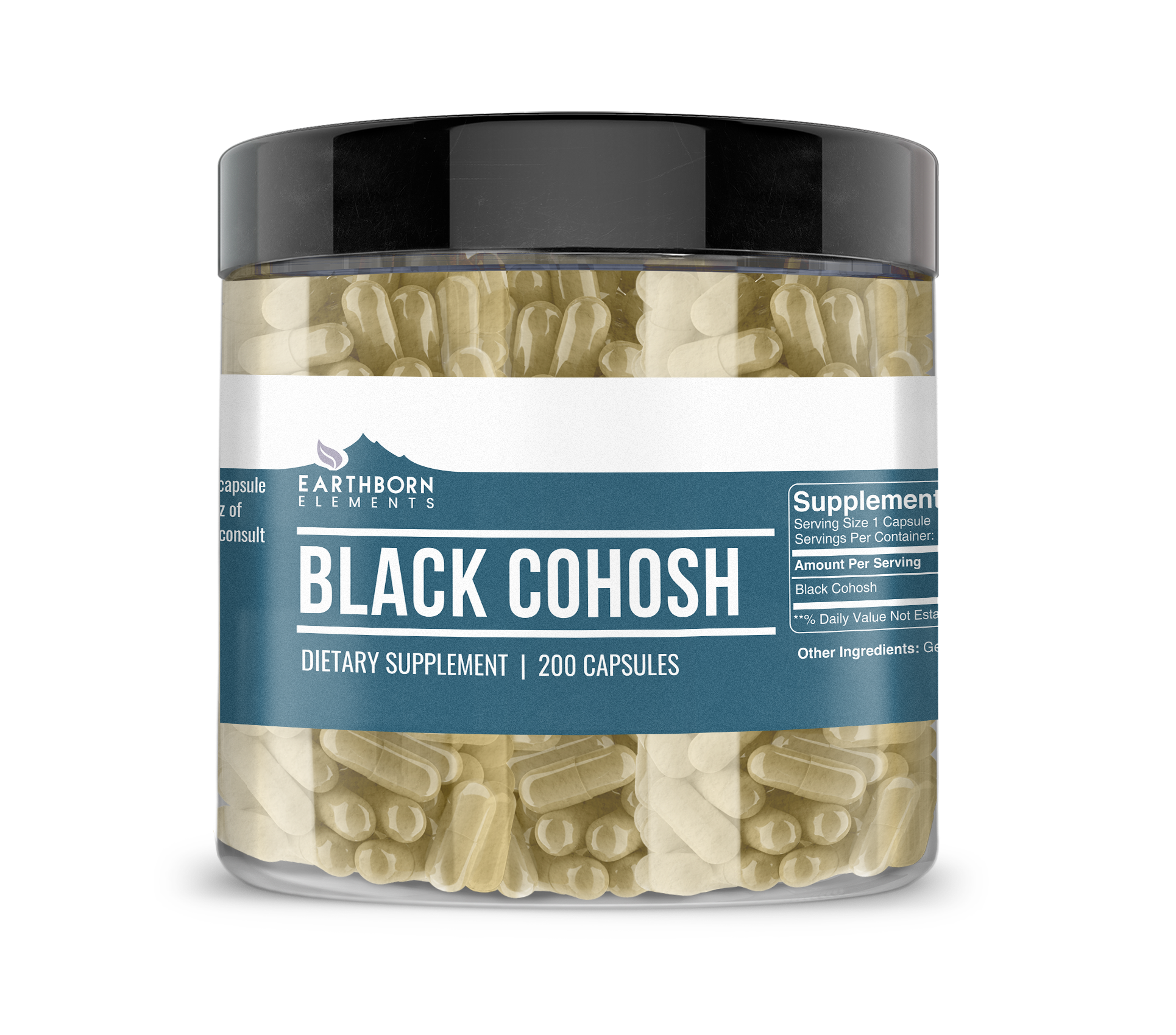 Earthborn Elements, Black Cohosh, 200 Capsules