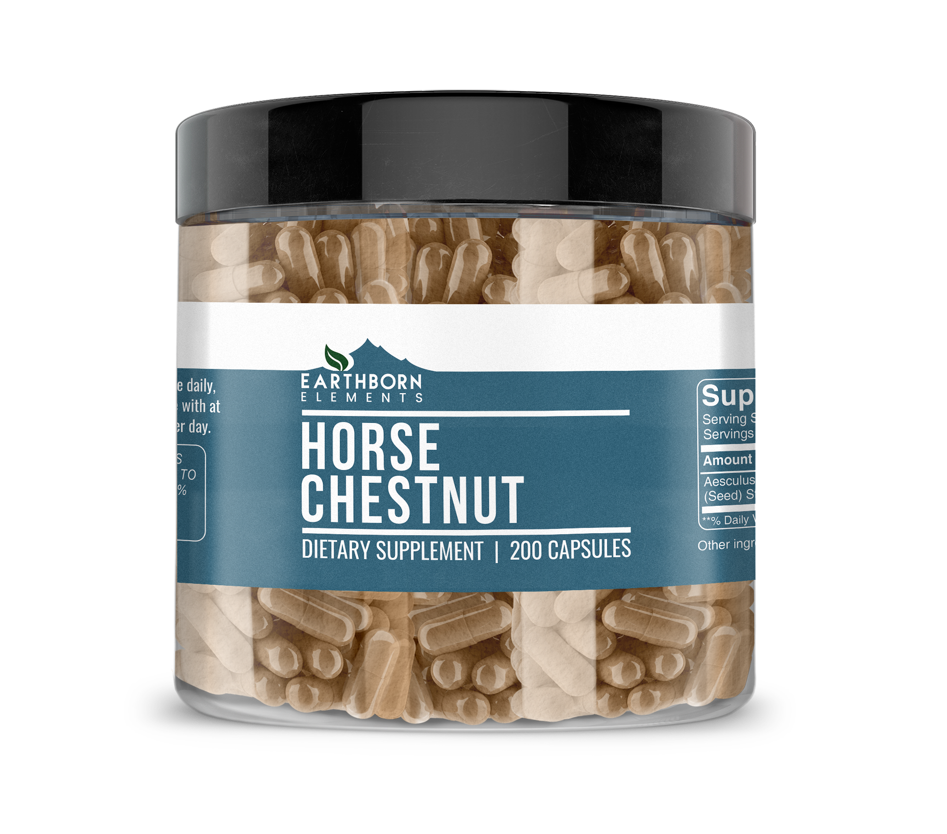 Earthborn Elements, Horse Chestnut, 200 Capsules