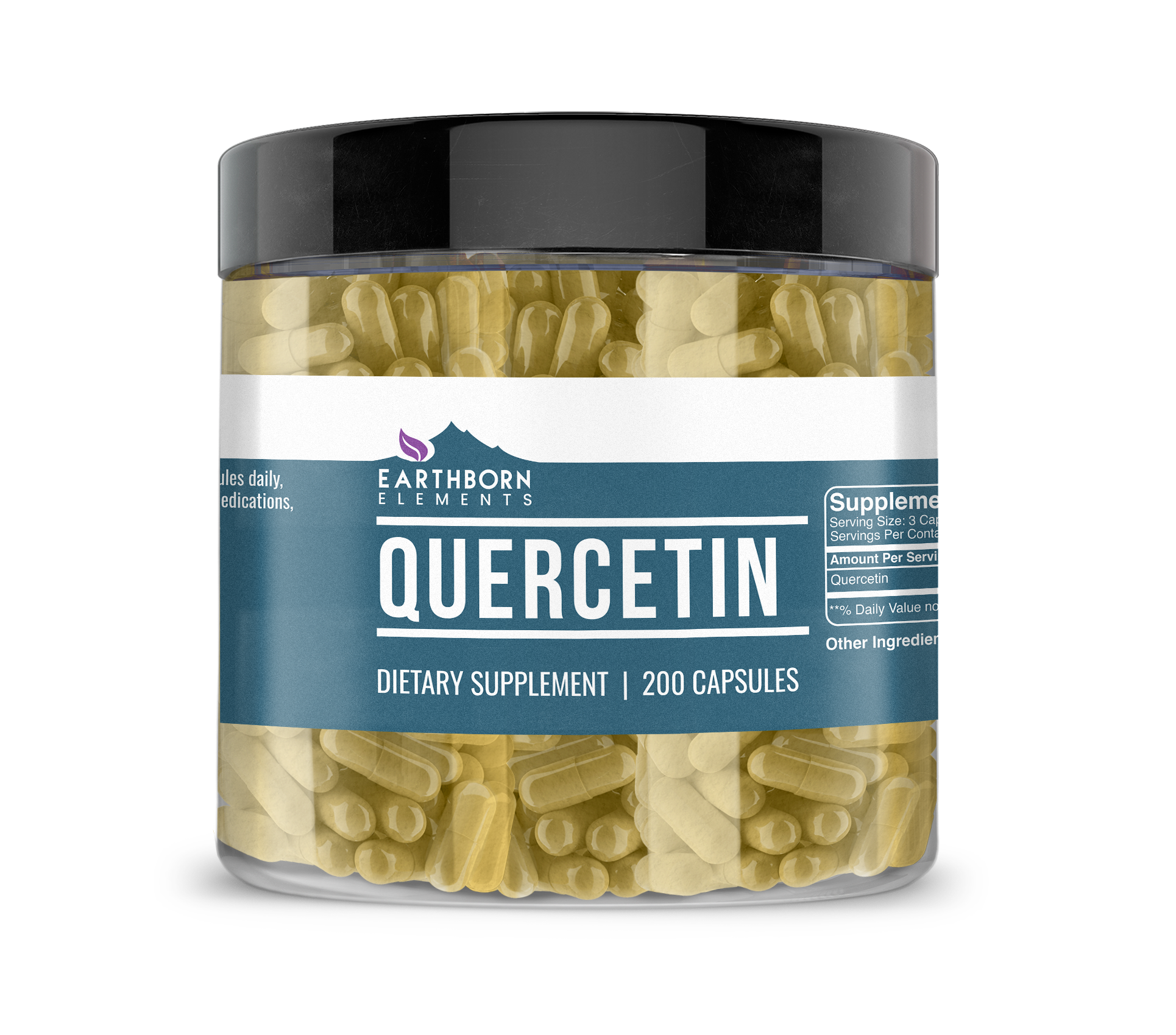 Earthborn Elements, Quercetin Dihydrate, 200 Capsules
