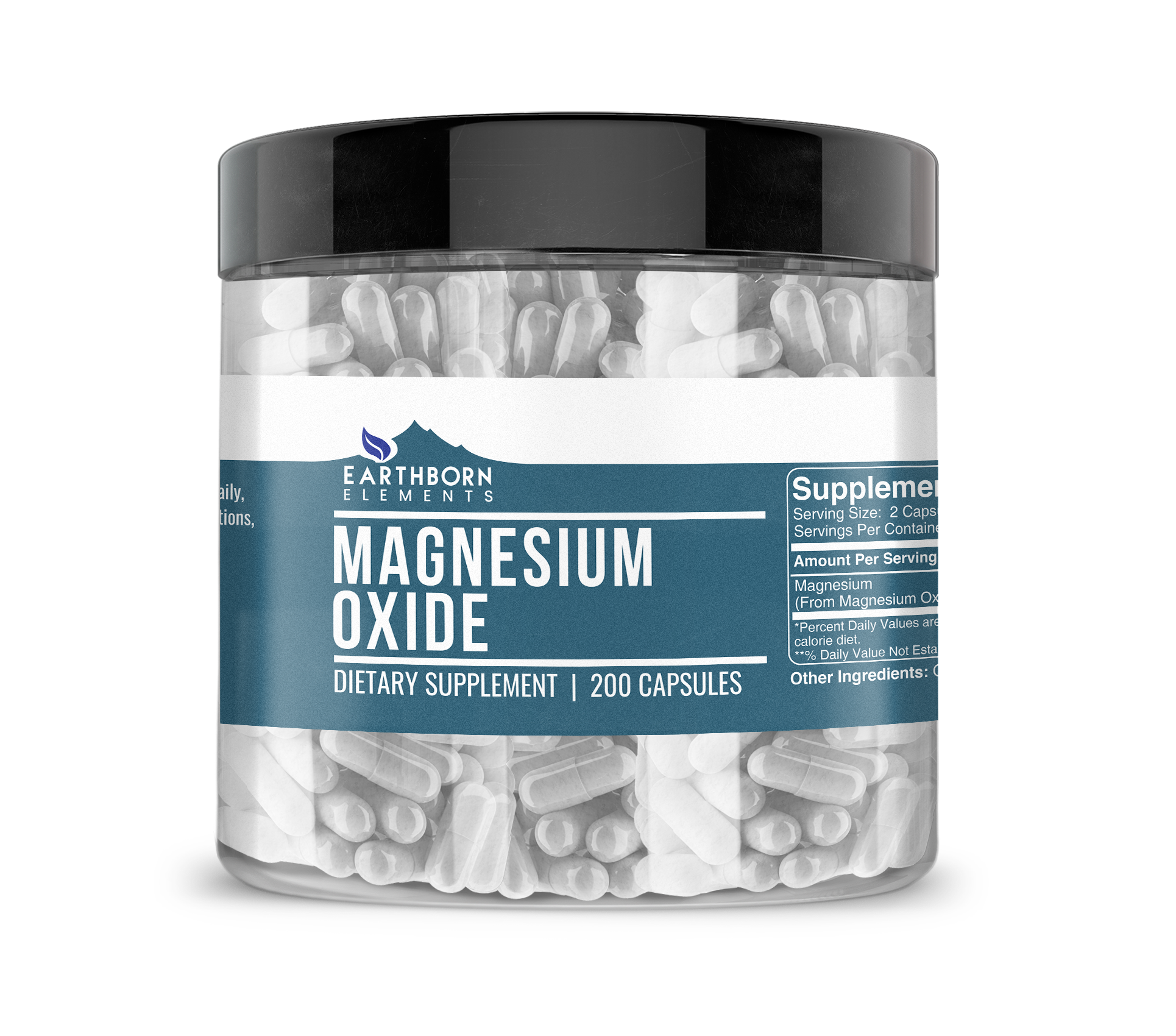 Earthborn Elements, Magnesium Oxide, 200 Capsules