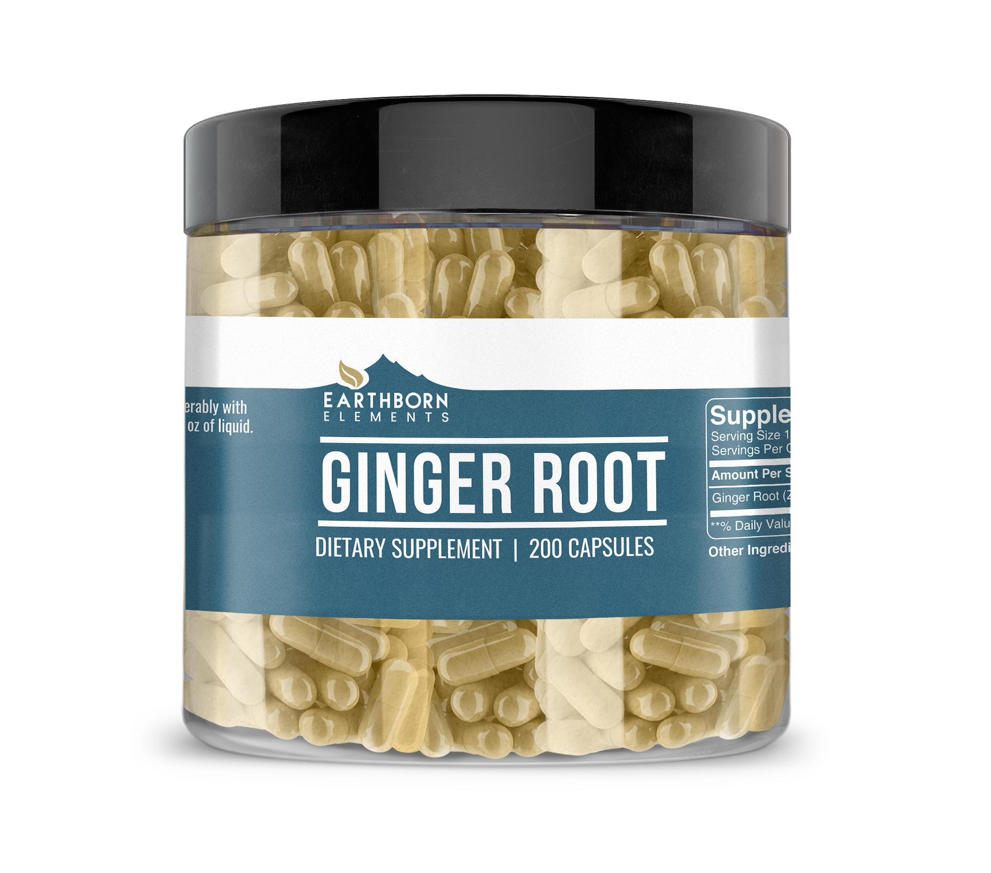 Earthborn Elements, Ginger Root, 200 Capsules