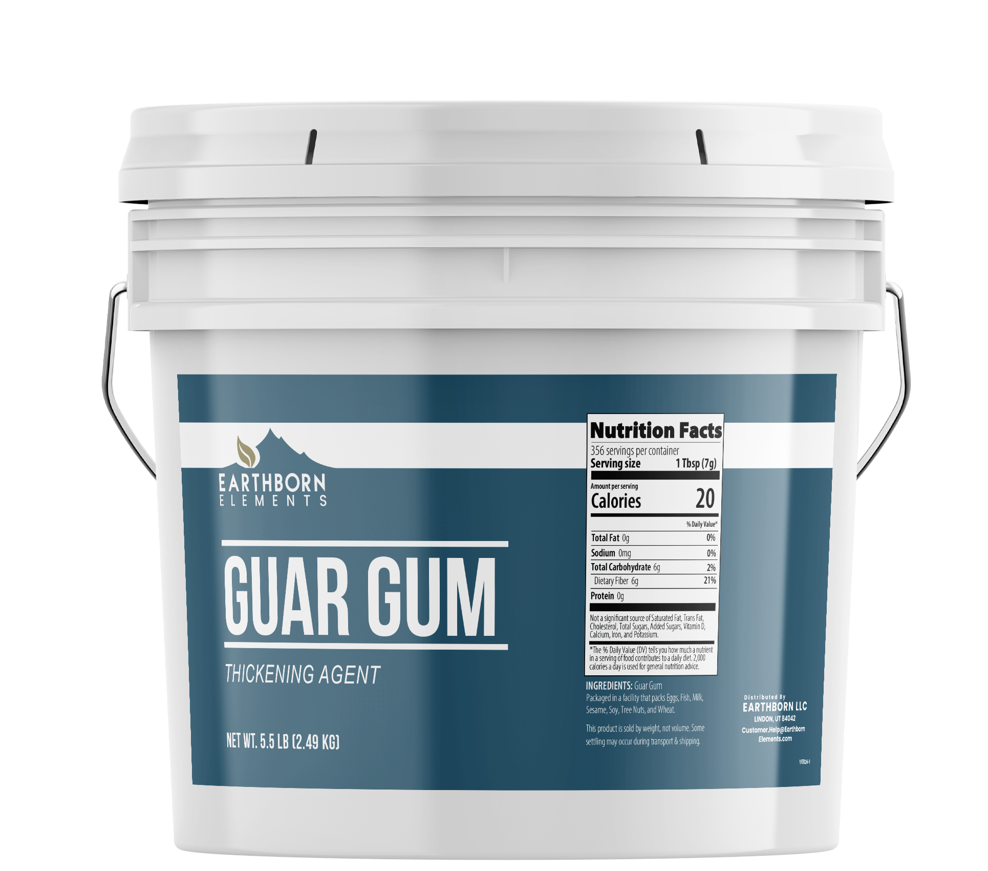 Earthborn Elements, Guar Gum Powder, 5.5 Lb