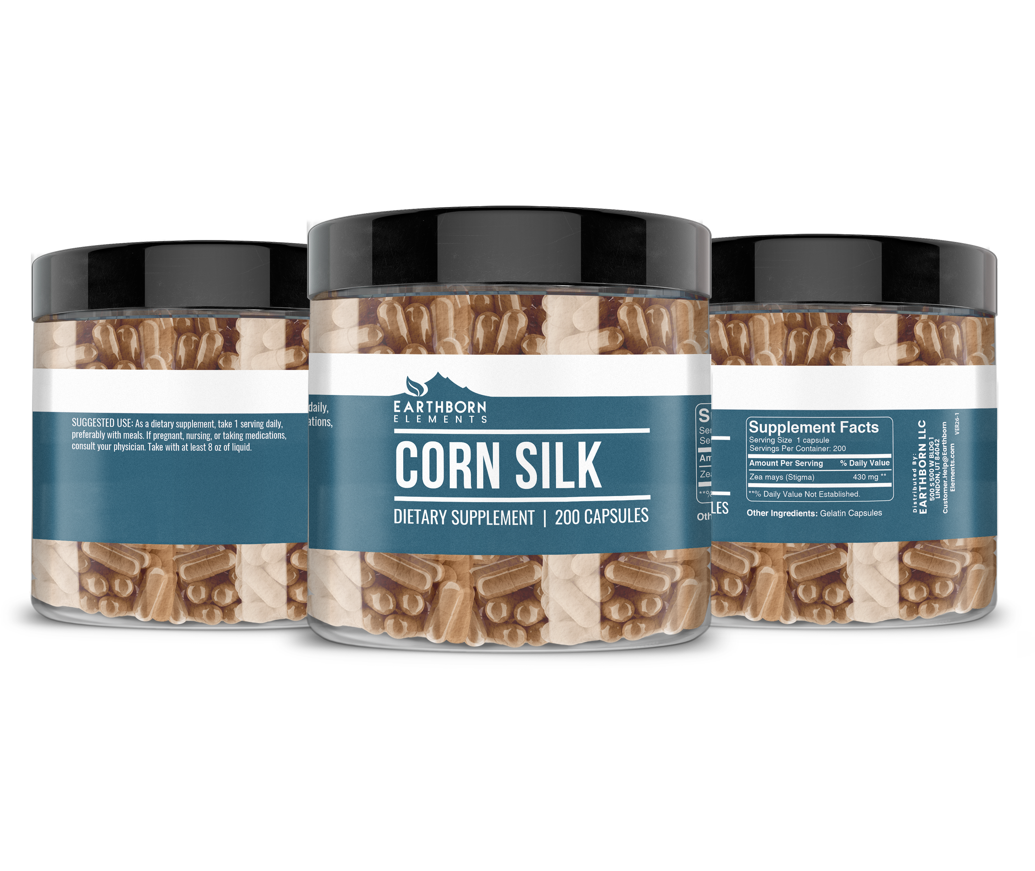 Earthborn Elements, Corn Silk, 200 Capsules - Image 4