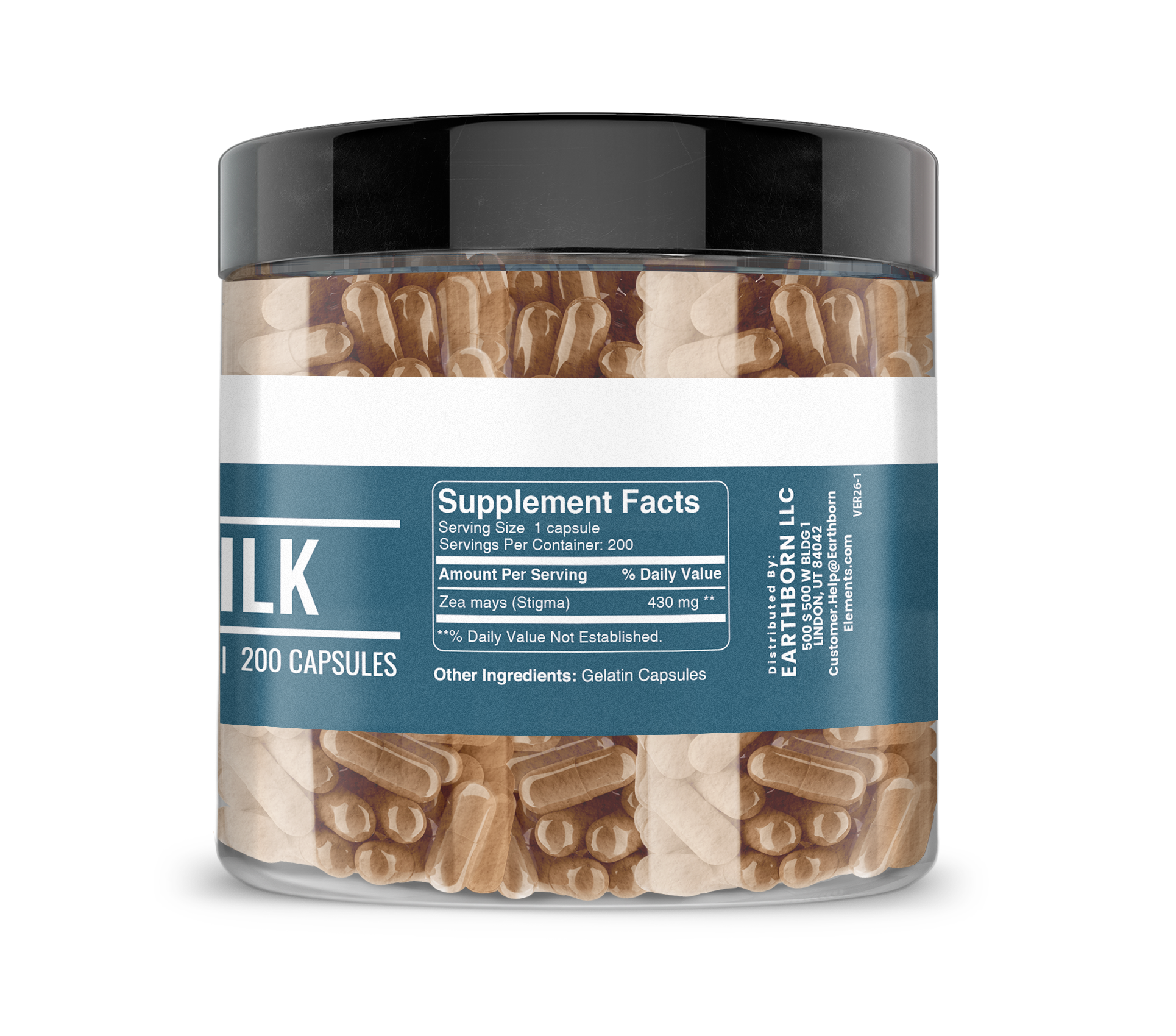 Earthborn Elements, Corn Silk, 200 Capsules - Image 2