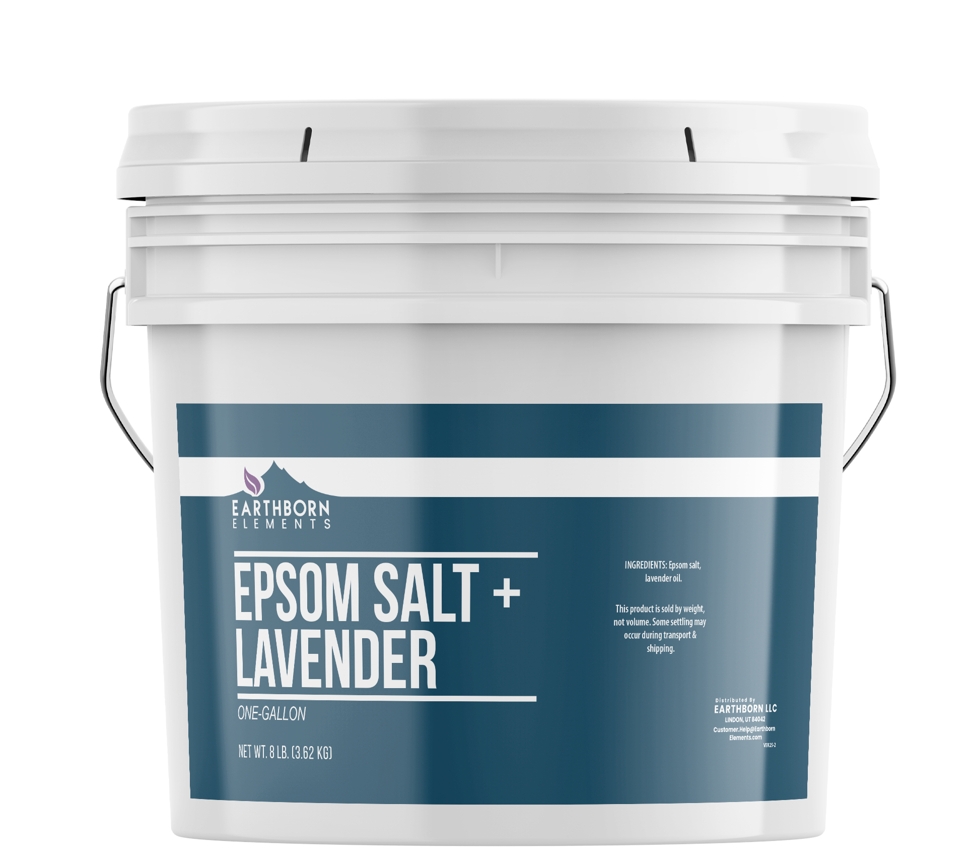 Earthborn Elements, Lavender Epsom Salt, 8 Lb