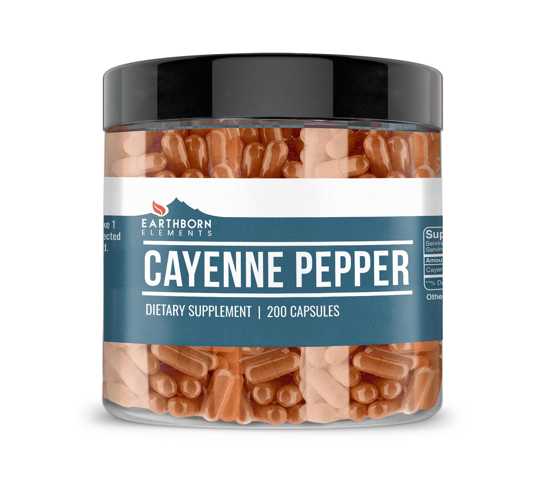 Earthborn Elements, Cayenne Pepper, 200 Capsules