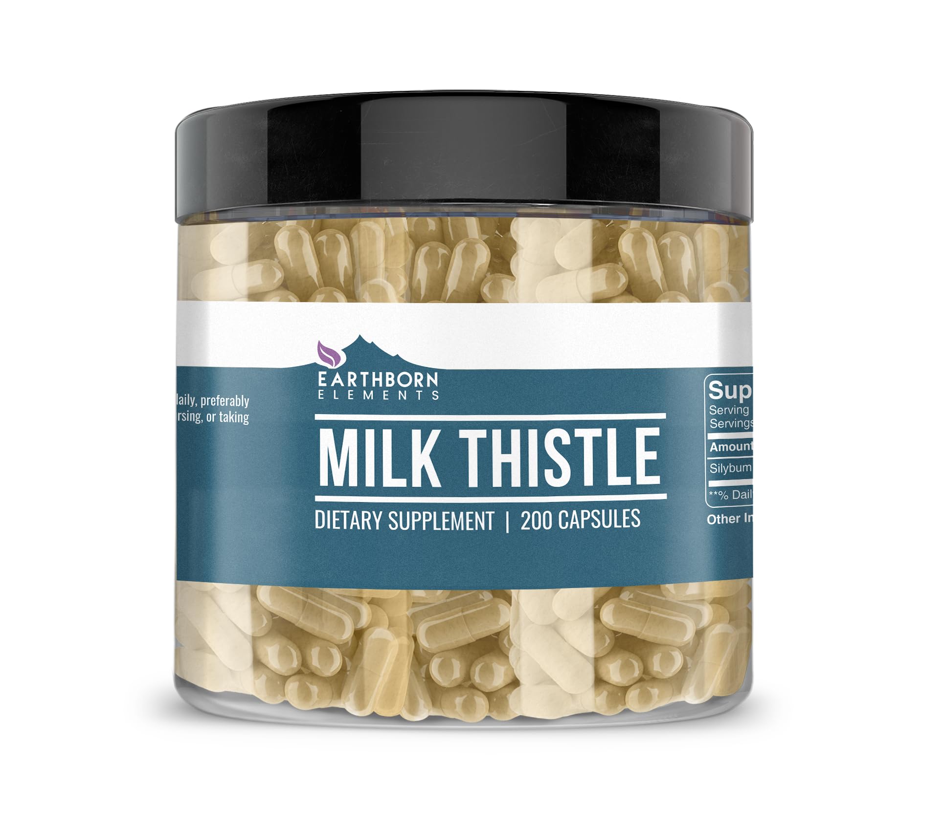 Earthborn Elements, Milk Thistle, 200 Capsules