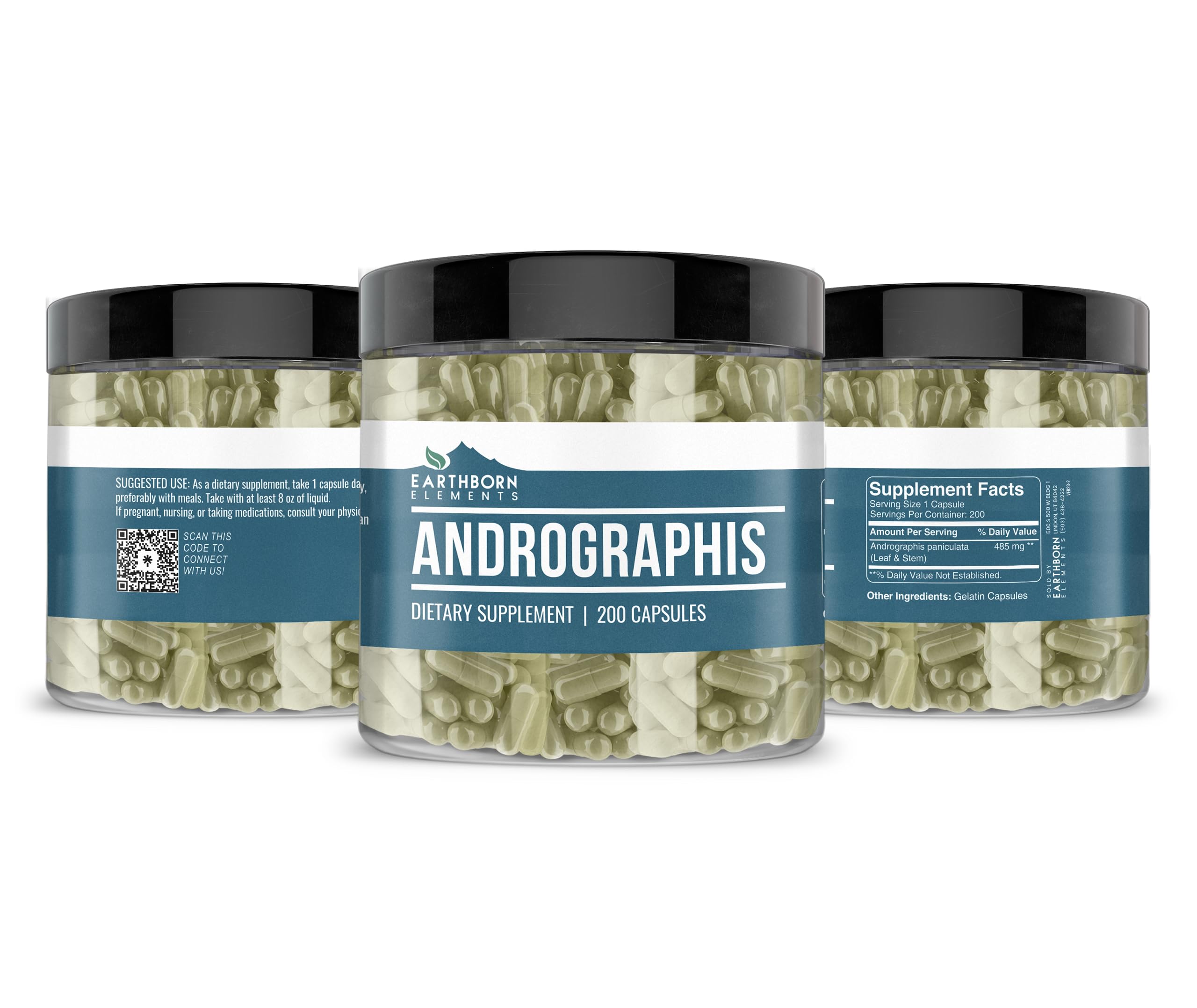 Earthborn Elements, Andrographis Paniculata, 200 Capsules - Image 2