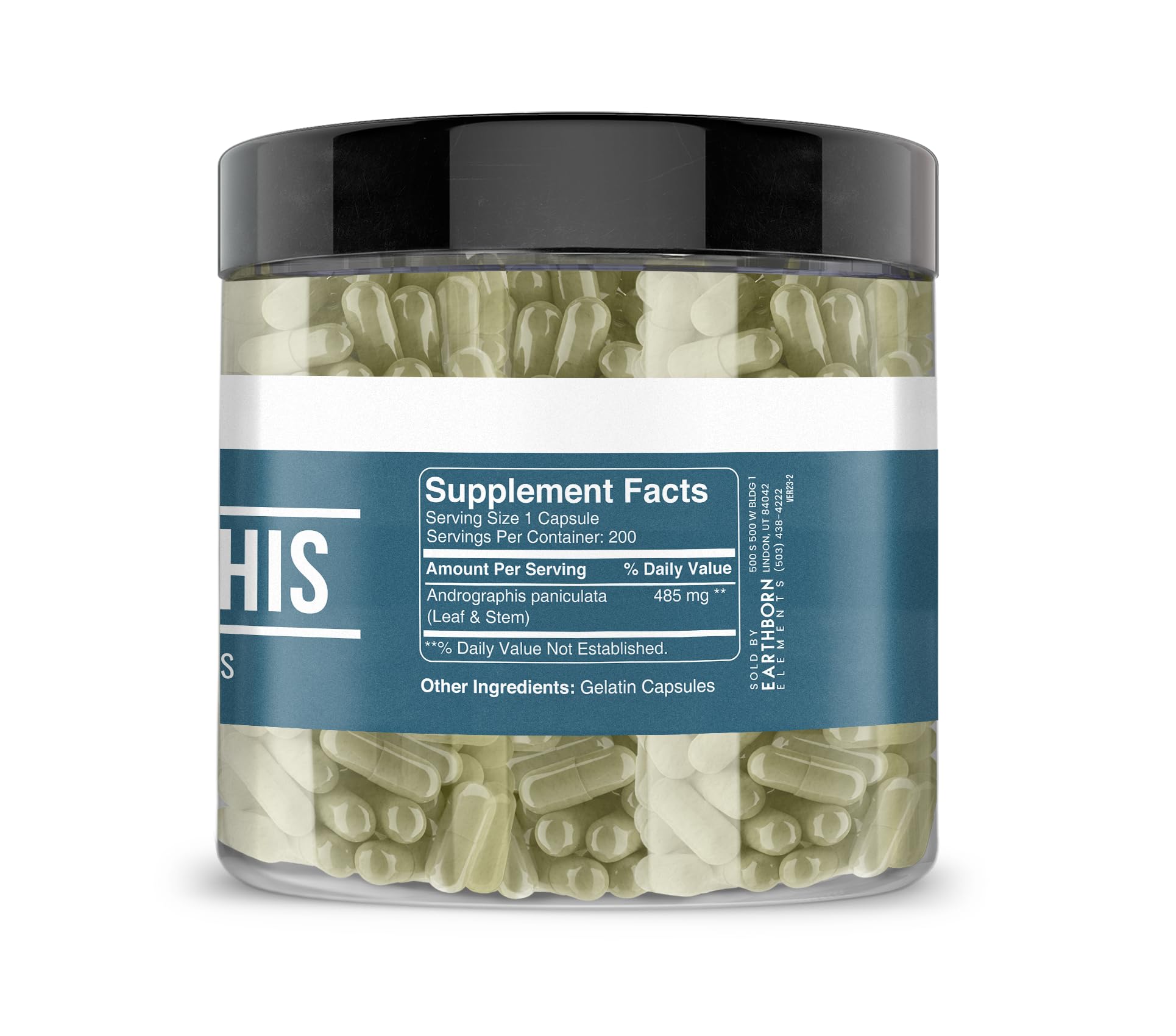 Earthborn Elements, Andrographis Paniculata, 200 Capsules - Image 3