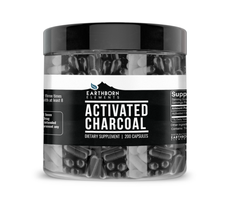 Activated Charcoal Capsules Earthborn Elements