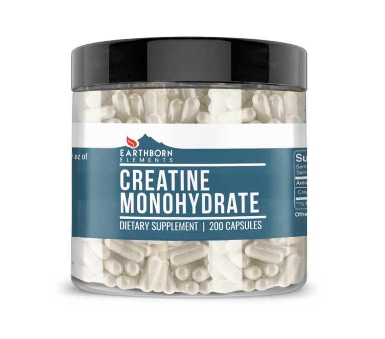 Creatine Monohydrate Capsules Earthborn Elements 6717