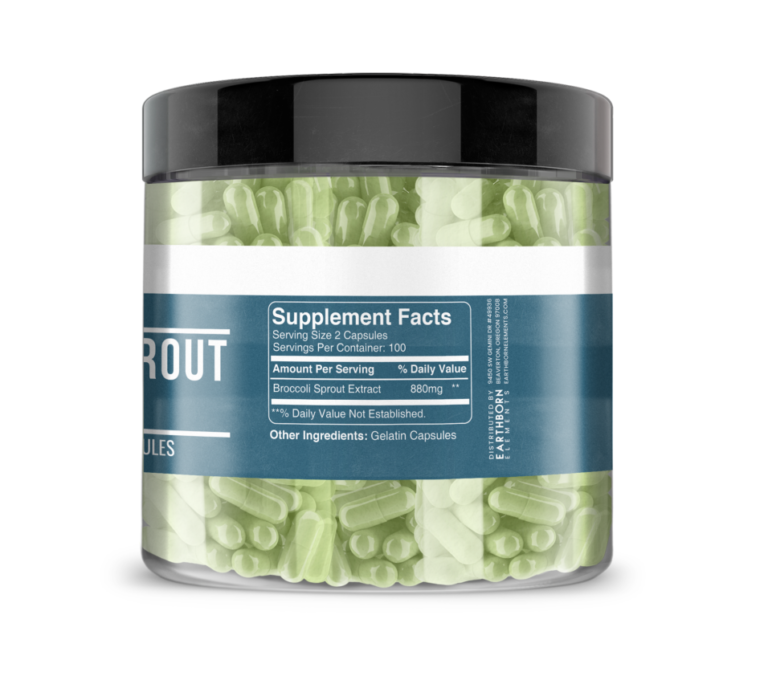 Broccoli Sprout Extract Capsules Earthborn Elements