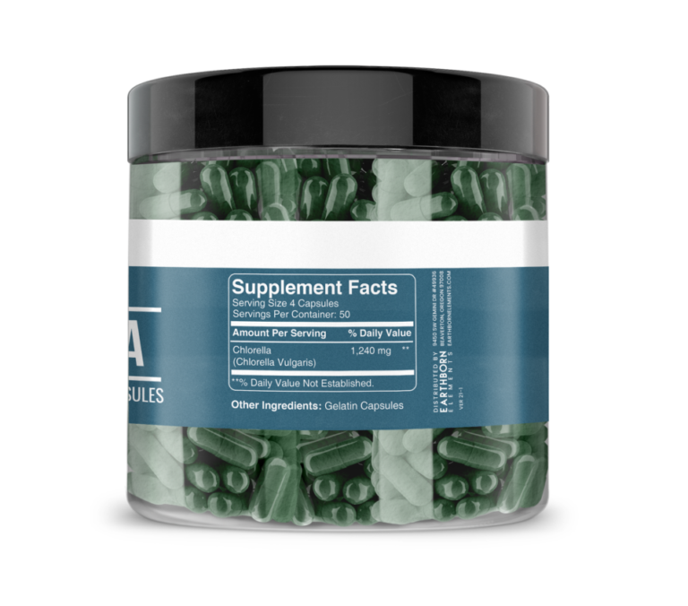 Chlorella Capsules Earthborn Elements